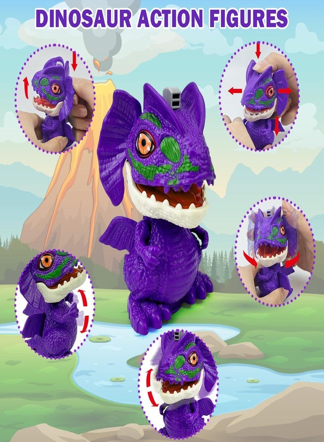 Leetous Dinosaur Toys Gifts for 3 5 6 7 8 Years Old Toddler Boys Girls, 4 Pack Christmas Wind up Spin & Flap Toys Stocking Stuffers, Xmas Birthday Hands-on Educational Fine Motor Skills & STEM for Kids Age 3+ - Image 4